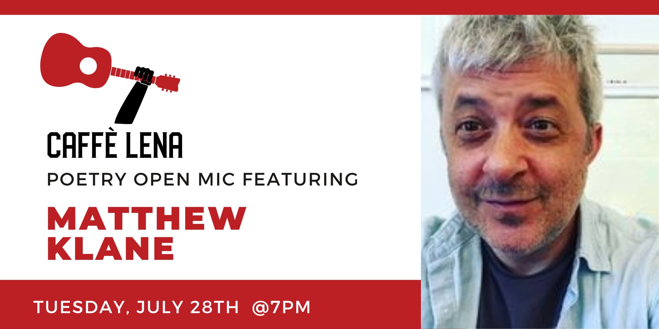 Poetry Open Mic Featuring Matthew Klane